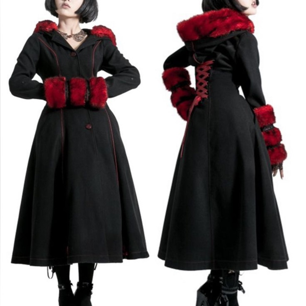 Punk Rave Pyon Pyon Trench Coat